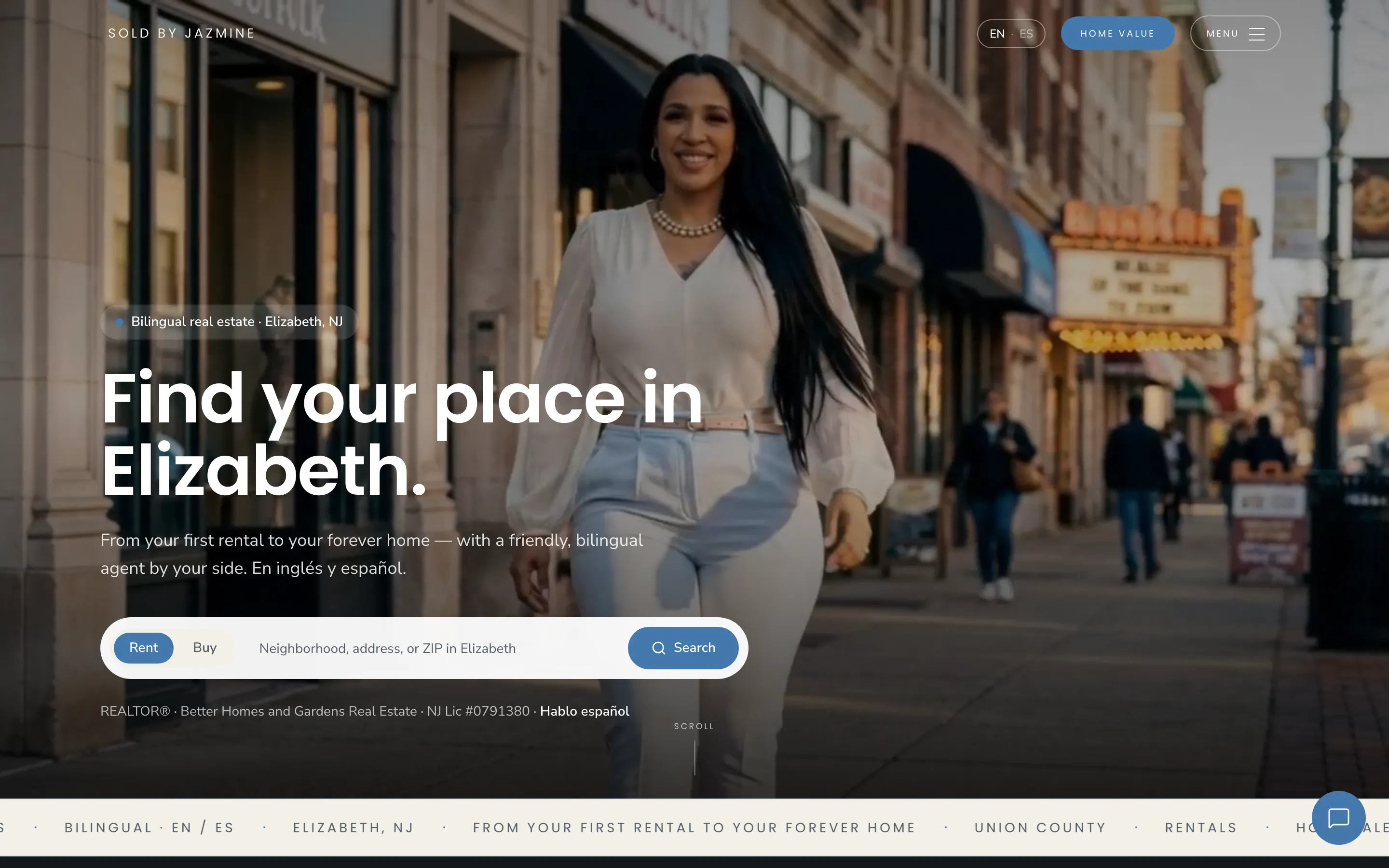 The Sold by Jazmine website, built by Selah Creative